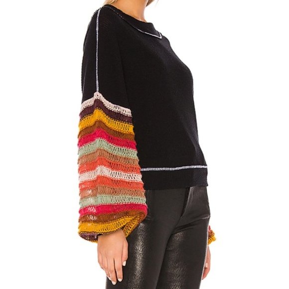 Free People Cha Cha Balloon Sleeve Top. - Picture 3 of 3